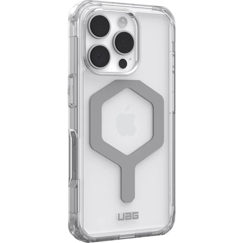 Чехол для iPhone Urban Armor Gear UAG Plyo Magsafe Ice/Silver (114480114333) for iPhone 16 Pro: Материалы поликарбонат и полиуретан