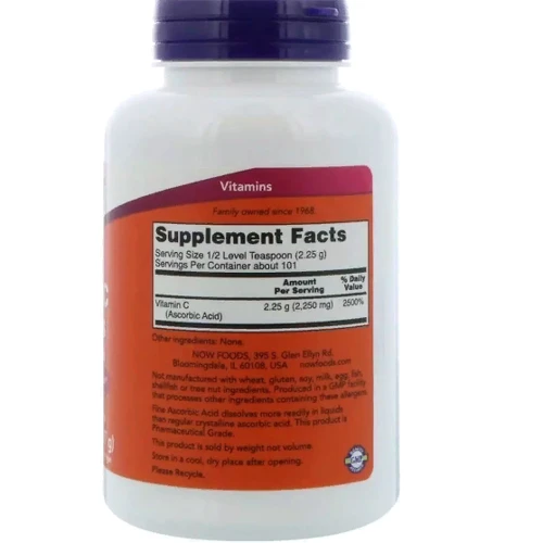 Now Foods Vitamin C Crystals, 8 oz (227 g) (NF0790): Тип вітамін C