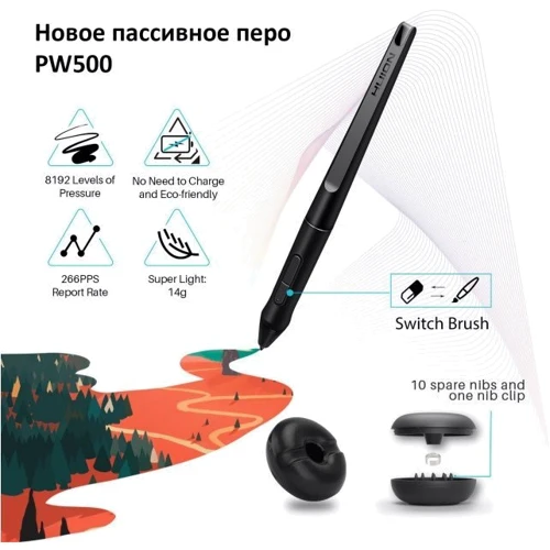 Графический планшет Huion Kamvas Pro 20 + перчатка фото 6