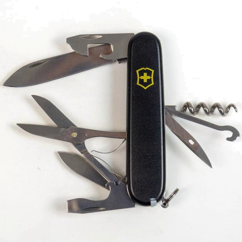 Мультитул Victorinox CLIMBER MAT черный матовый лак с желт. лого (Vx13703.3_M0008p) фото 7