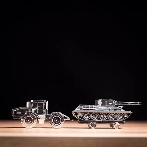 Коллекционная модель-конструктор Metal Time Tractor Slobozhanets трактор ХТЗ (MT074) фото 4
