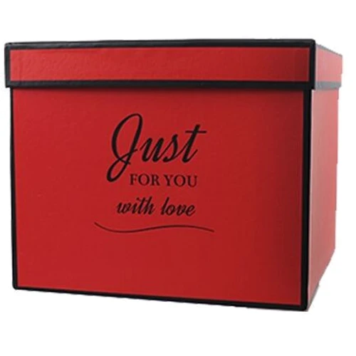 Подарочная коробка Just for you красная, S - 20х17х14,5 см: Производитель Украина