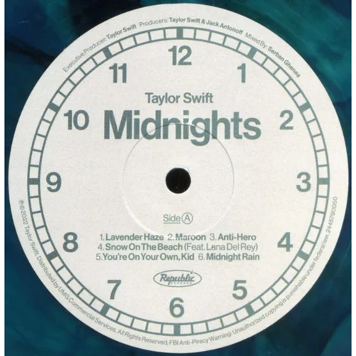 LP I-DI Taylor Swift: Midnights - Jade Green Marbled Vinyl (LP0143) фото 4