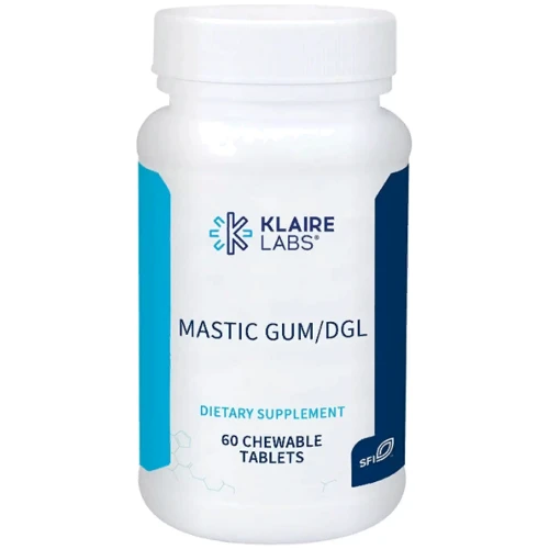

Klaire Labs Mastic Gum/DGL Поддержка пищеварения со вкусом корицы 60 жевательных таблеток