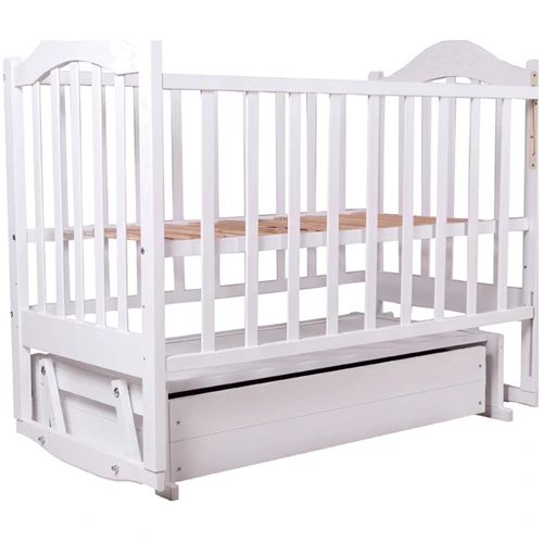 Ліжко Babyroom Діна D301 маятник, ящик біла (620955)