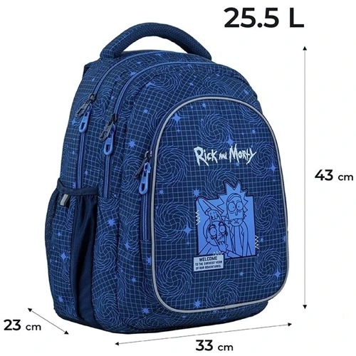 Рюкзак Kite Education teens 8001L Rick & Morty (RM24-8001L): Тип Подростковый рюкзак