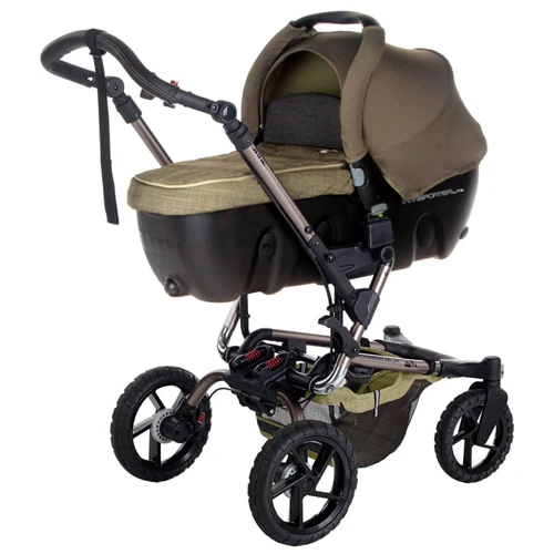 Универсальная коляска 2 в 1 Jane Crosswalk Transporter Lite S91 (зелёный): Ширина шасси 60 см