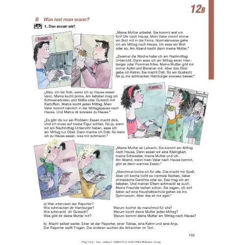 Pingpong Neu 1: Lehrbuch: Кількість сторінок 144