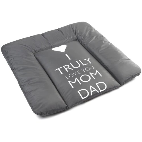 Мягкий пеленатор Ommi 75х75 см. I truly love you Графит: Производитель Ommi