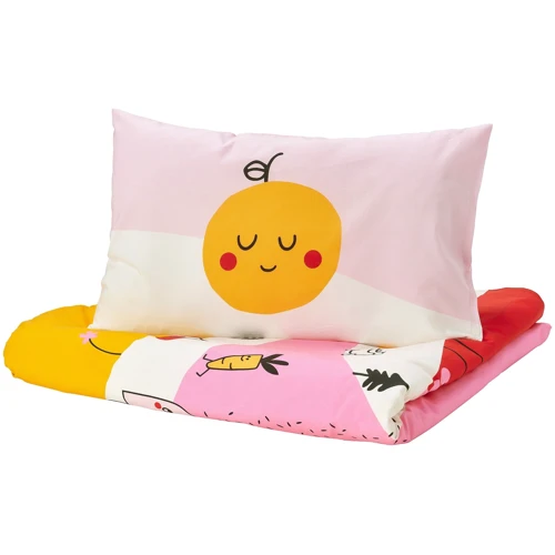 Пододеяльник с наволочкой ІКЕА GRÖNFINK 110х125/35х55 см (60572379): Тип постельный комплект