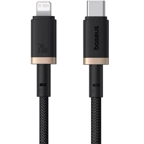 Кабель Baseus Cable USB-C to Lightning Dura Series 20W 2m Black/Gold (P10377800U01-02)
