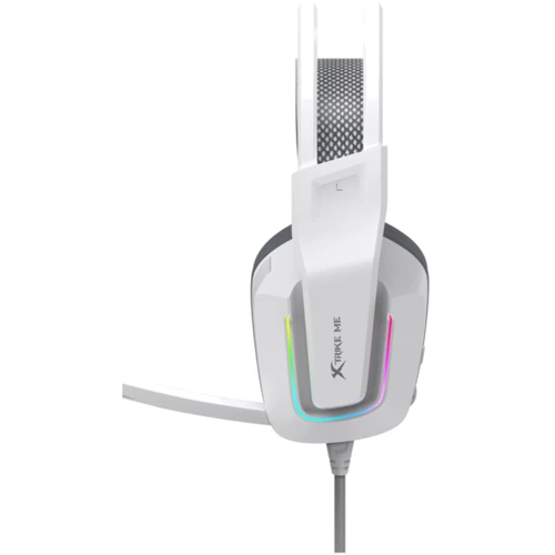 Наушники Xtrike Me GH-712 USB+3.5 mm RGB White: Тип крепления оголовные