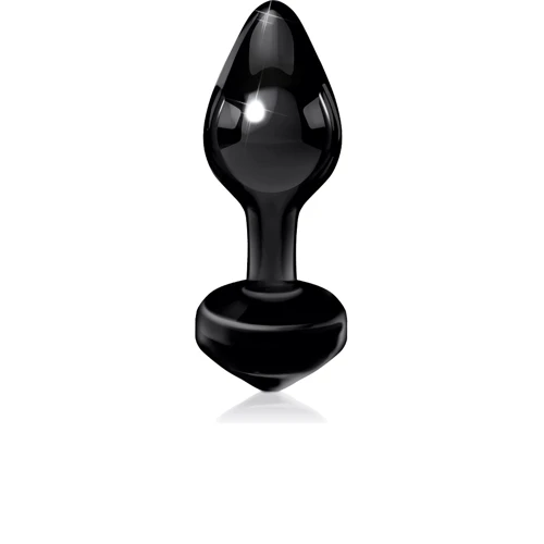 Pipedream Icicles No.44 - стеклянная анальная пробка, 6,5х2,5 см, черный: Для кого Унисекс