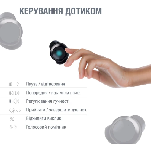 Навушники Piko MusicBox Black: Тип кріплення без креплений