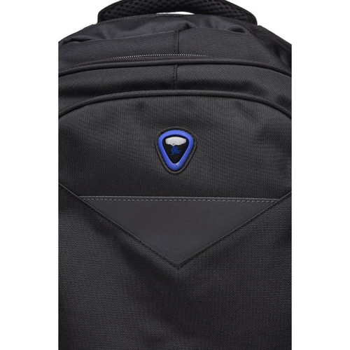 Мужской рюкзак Jumahe черный (brvn8840-bl/blue): Фактура Матовая, Тканая