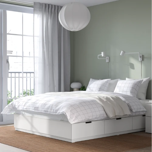 Каркас кровати с ящиками ІКЕА NORDLI 140х200 см (403.498.47) фото 2