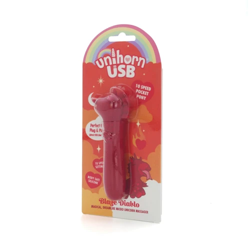 Вібратор-єдиноріжка Unihorn USB Bullet - Blaze Diablo віброкуля, USB зарядка