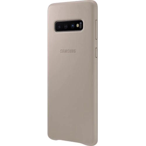 Аксессуар для смартфона Samsung Leather Cover Grey (EF-VG973LJEGRU) for Samsung G973 Galaxy S10: Тип накладка на заднюю часть