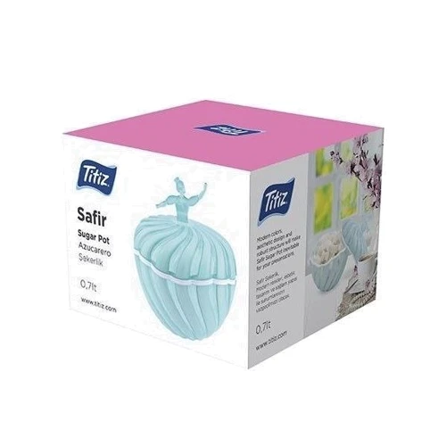 Сахарница Titiz Plastik Safir пластиковая (AP-9195-LB): Цвет голубой