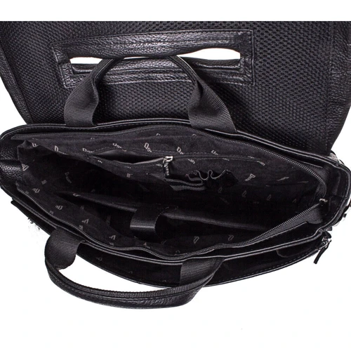 Мужской портфель Desisan черный (SHI1315-2): Застежка Механическая