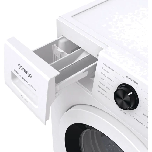 Стиральная машина Gorenje WHE62S3: Максимальная скорость отжима, об/мин 1200