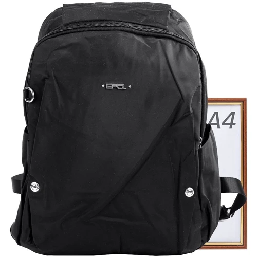 Рюкзак Epol черный (VT-6038-02-black): Тип ручки Плечевой ремень, Короткая ручка