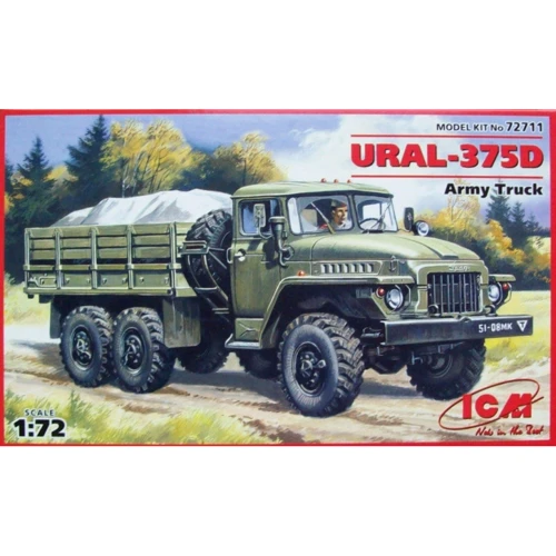 Модель ICM Армейский грузовой автомобиль Урал 375Д (ICM72711)