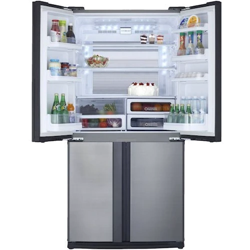 Холодильник Side-by-Side SHARP SJEX820FSL: Розташування морозильної камери Нижня