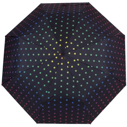 Зонт женский полуавтомат Happy Rain черный (U42278-1)