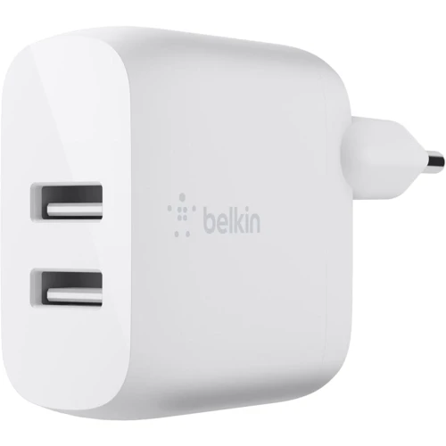 Зарядное устройство Belkin Wall Charger Boost Up 2xUSB 24W with Lightning Cable White (WCD001VF1MWH): Особенности Быстрая зарядка, USB-C