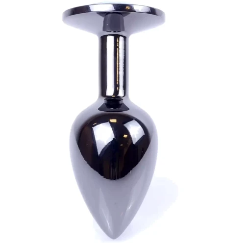 Анальная пробка BOSS of TOYS Boss Series - Jewellery Dark Silver PLUG Dark Blue S (BS6400032)