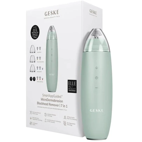 Микродермабразионное устройство для удаления черных точек GESKE MicroDermabrasion Blackhead Remover 7в1 green