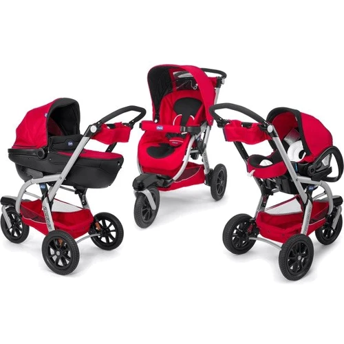 Универсальная коляска (3-в-1) Chicco Trio Activ3 (красный) (79371.93) фото 7