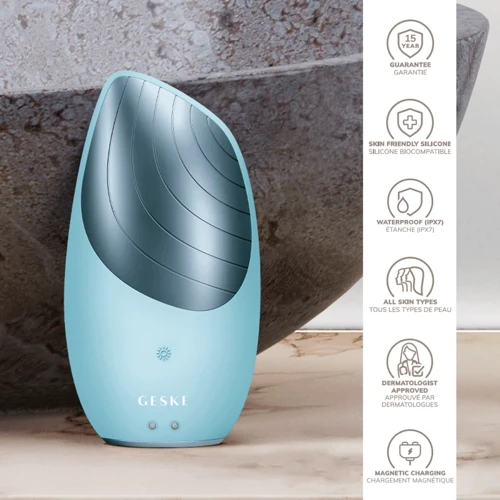 Електронна звукова термо щітка для обличчя GESKE Sonic Thermo Facial Brush 6в1 turquoise: Тип Щетка