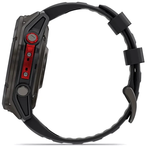 Смарт-часы Garmin Fenix 8 Pro MicroLED 51mm Sapphire Carbon Grey DLC Titanium with Black/Pebble Grey Silicone Band (010-03380-01)