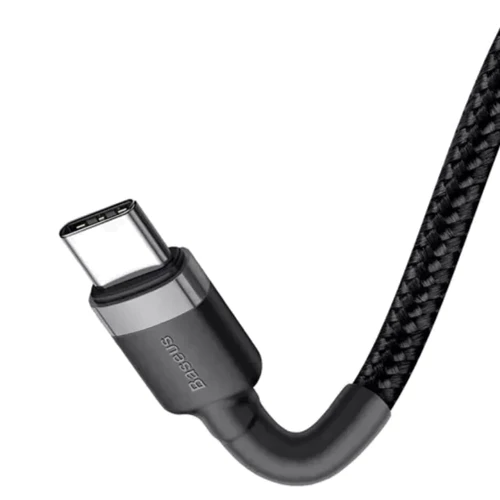 Кабель Baseus Cable USB-C to USB-C Cafule PD2.0 100W 1m Gray/Black (CATKLF-DLG1): Довжина 1 м
