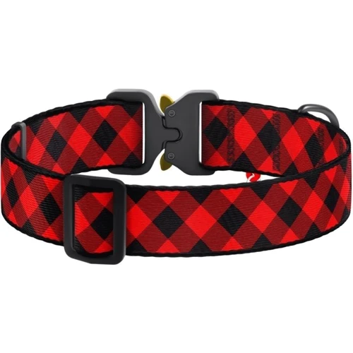 Ошейник для собак WAUDOG Nylon с QR паспортом Шотландка красная, XXL (4535-0100): Производитель WAUDOG