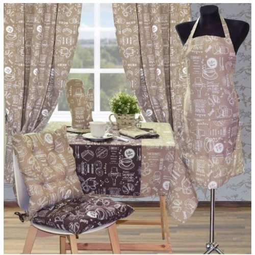 Комплект штор Прованс Breakfast beige 136х170 см (11139)
