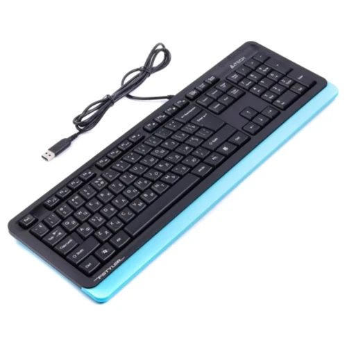 Клавиатура A4Tech FKS10 USB Blue: Подключение проводное
