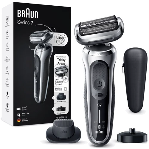 Электробритва Braun Series 7 71-S4200cs SILVER / BLACK: Возможность влажного бритья есть