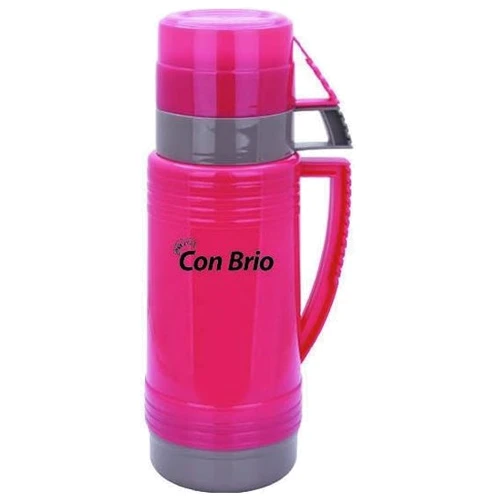 Термос Con Brio 351-CB, 600 мл стеклянная колба розовый