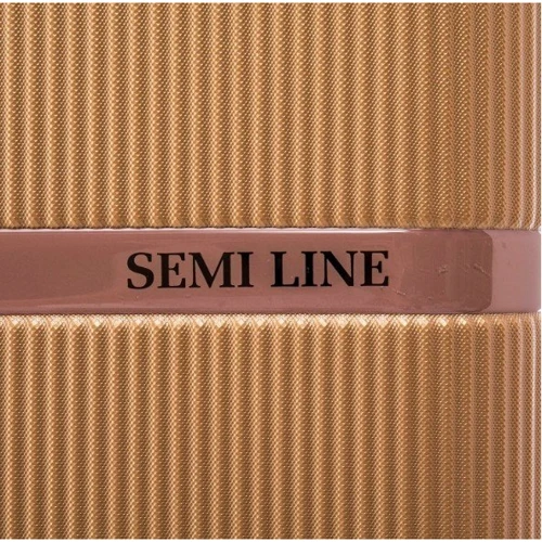 Бьюти-кейс Semi Line 16L Gold золотой (T5667-1): Застежка Молния