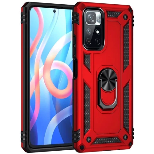 Чехол для телефонов BeCover Military Red for Xiaomi Poco M4 Pro 5G (707122): Тип накладка на заднюю часть