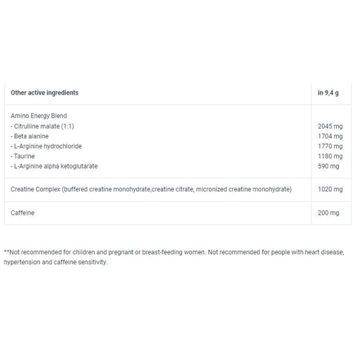 Передтренувальний комплекс BioTechUSA Super Nova 9.4 g / 1 serving / Peach: Смак Персик