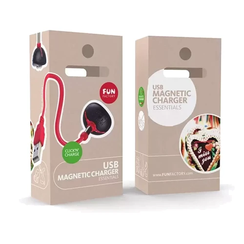 Зарядное устройство Fun Factory Magnetic Charger USB Plug Click N Charge red