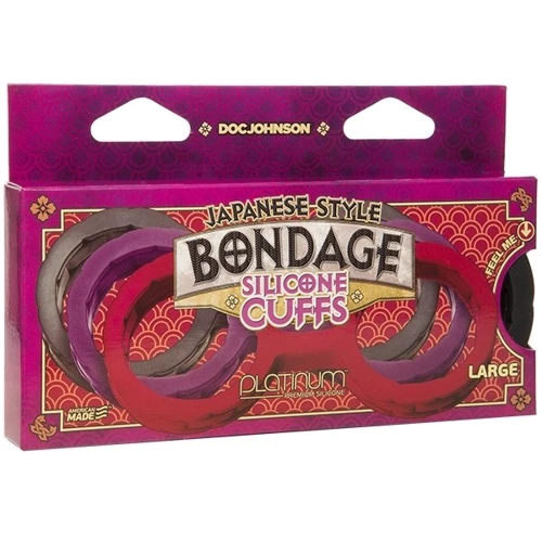 Наручники силиконовые Doc Johnson Bondage Silicone Cuffs Small (фиолетовые)