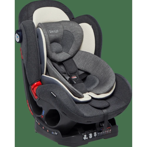 Автокресло Ducle Daily 0-25 кг Jet Gray (8809399190635): Внутренние ремни 5-ти точечные, с мягкими накладками