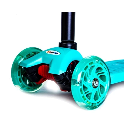 Дитячий самокат MAXI. Turquoise (всі колеса світяться): Кількість коліс 4