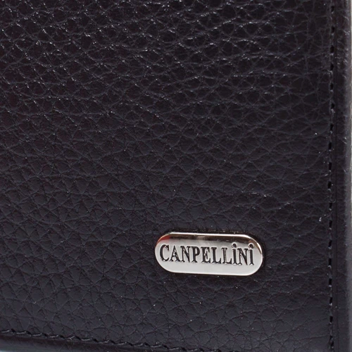 Мужское портмоне Canpellini черное (SHI1105-7): Материал Натуральная кожа