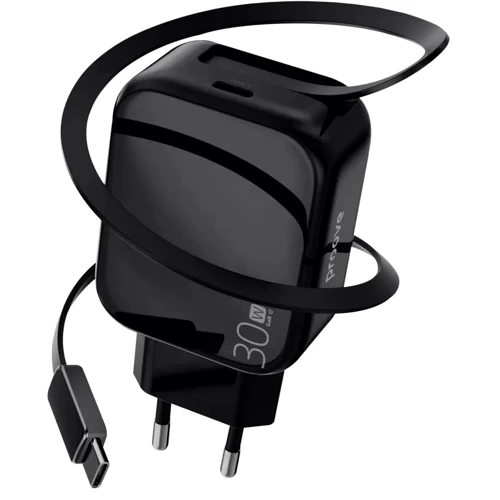 Зарядное устройство Proove Wall Charger USB-C Fixtape GaN 30W Black (WCFP30010201)